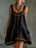 Sleeveless Tiered Mini Dress | women's fashion