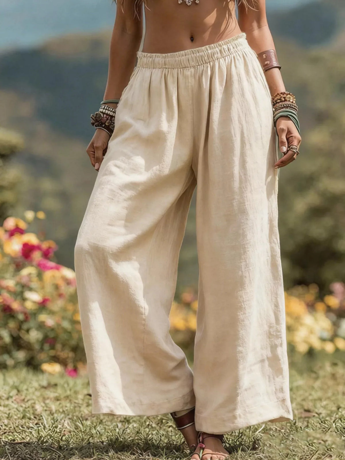 Bohemian Wide-Leg Pants | women's fashion