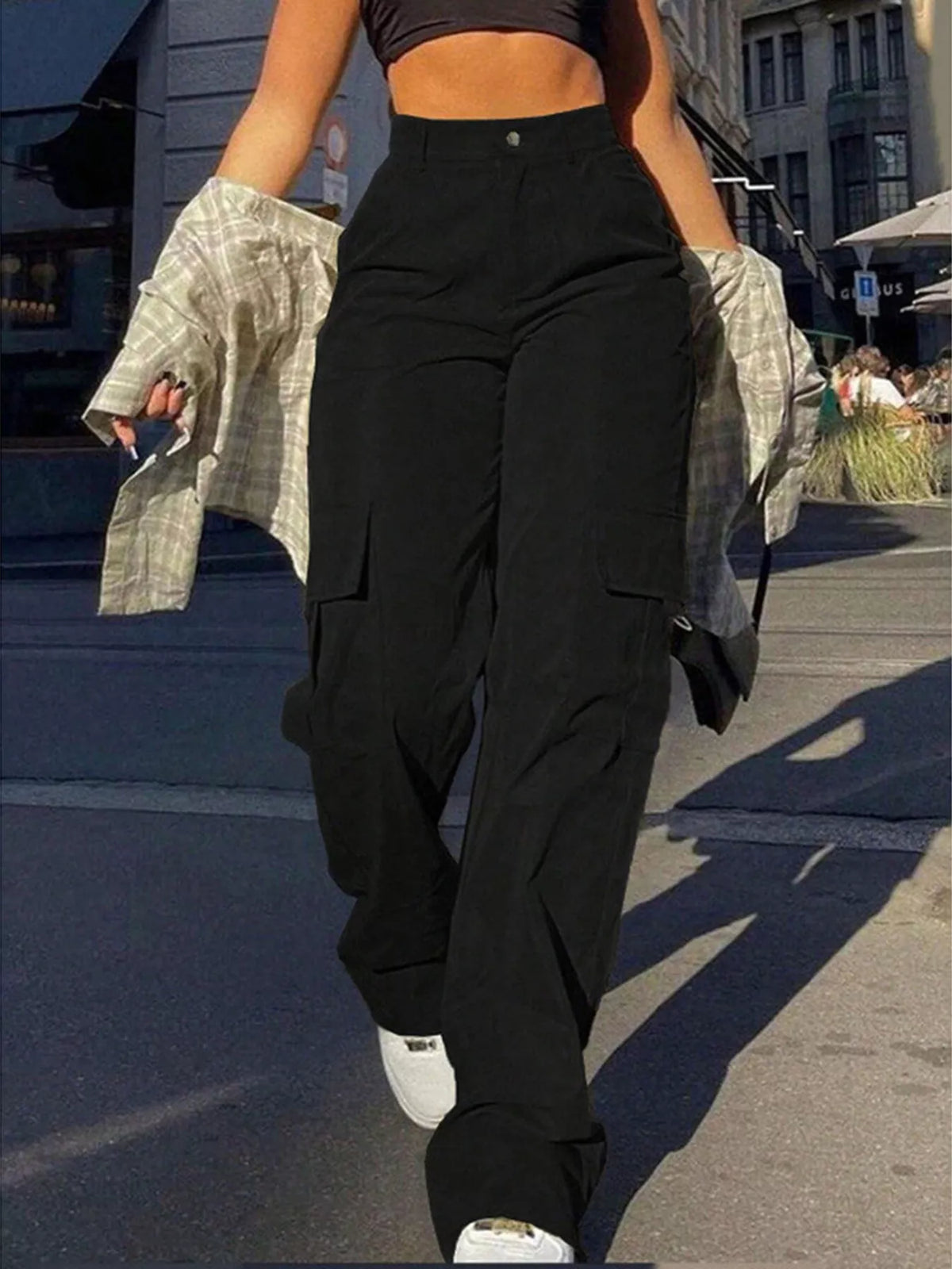 High-Waisted Cargo Pants | women's fashion