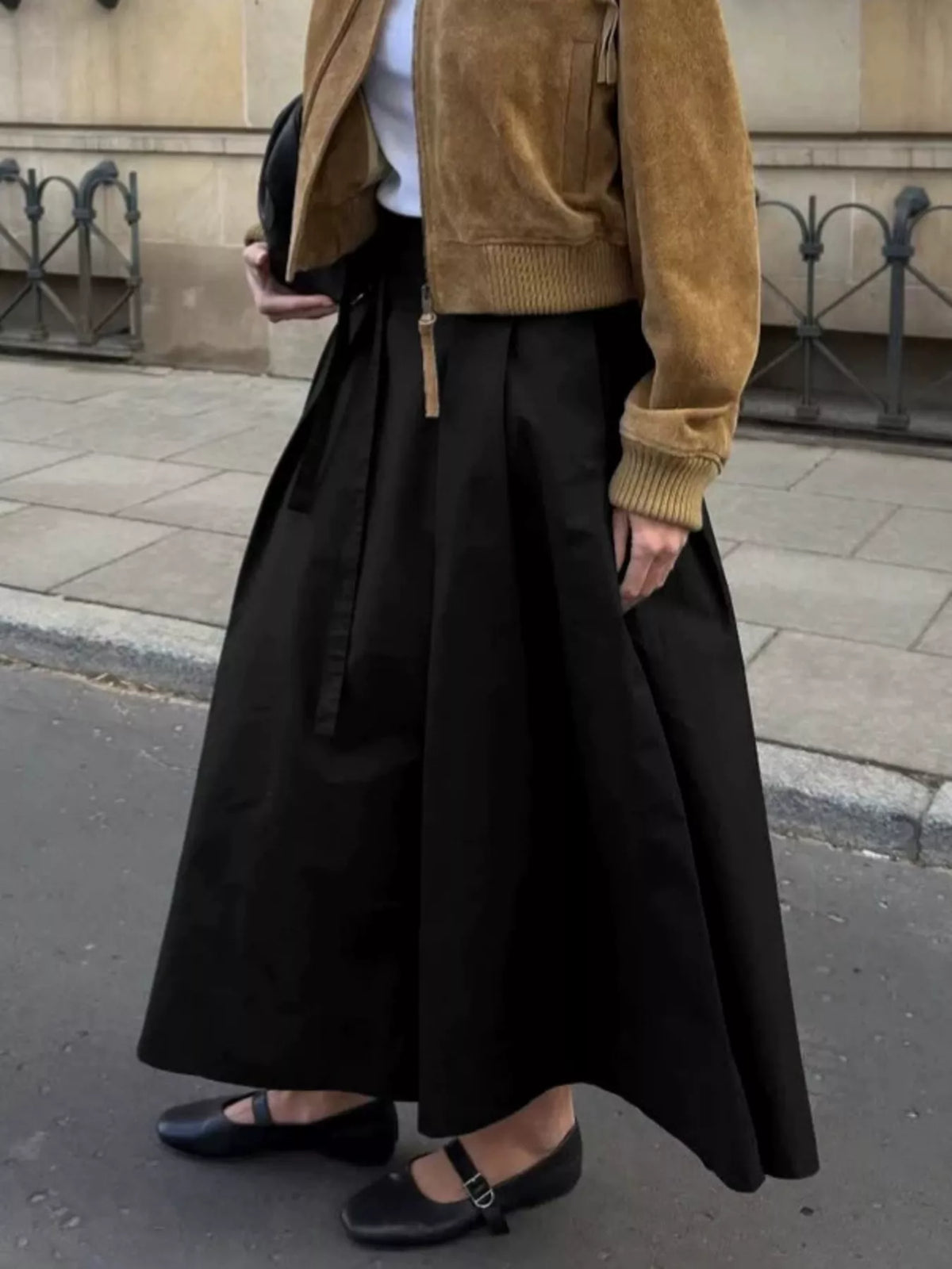 High-Waisted A-Line Skirt | women's fashion
